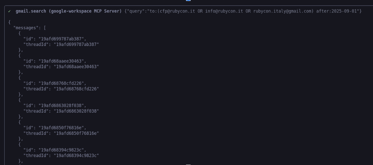 Result of the prompt