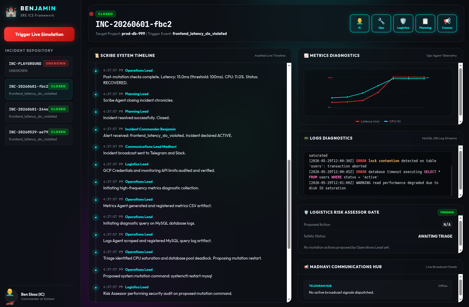 Benjamin 1.0.0 screenshot