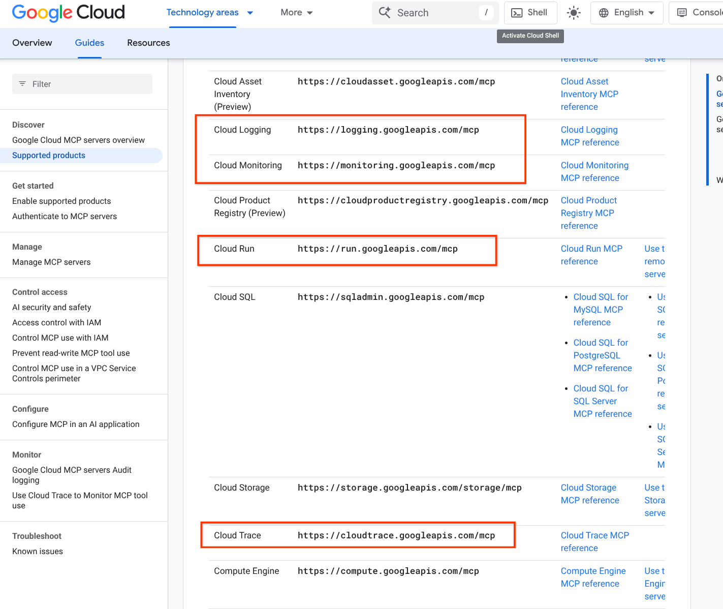 Dozens of supported products