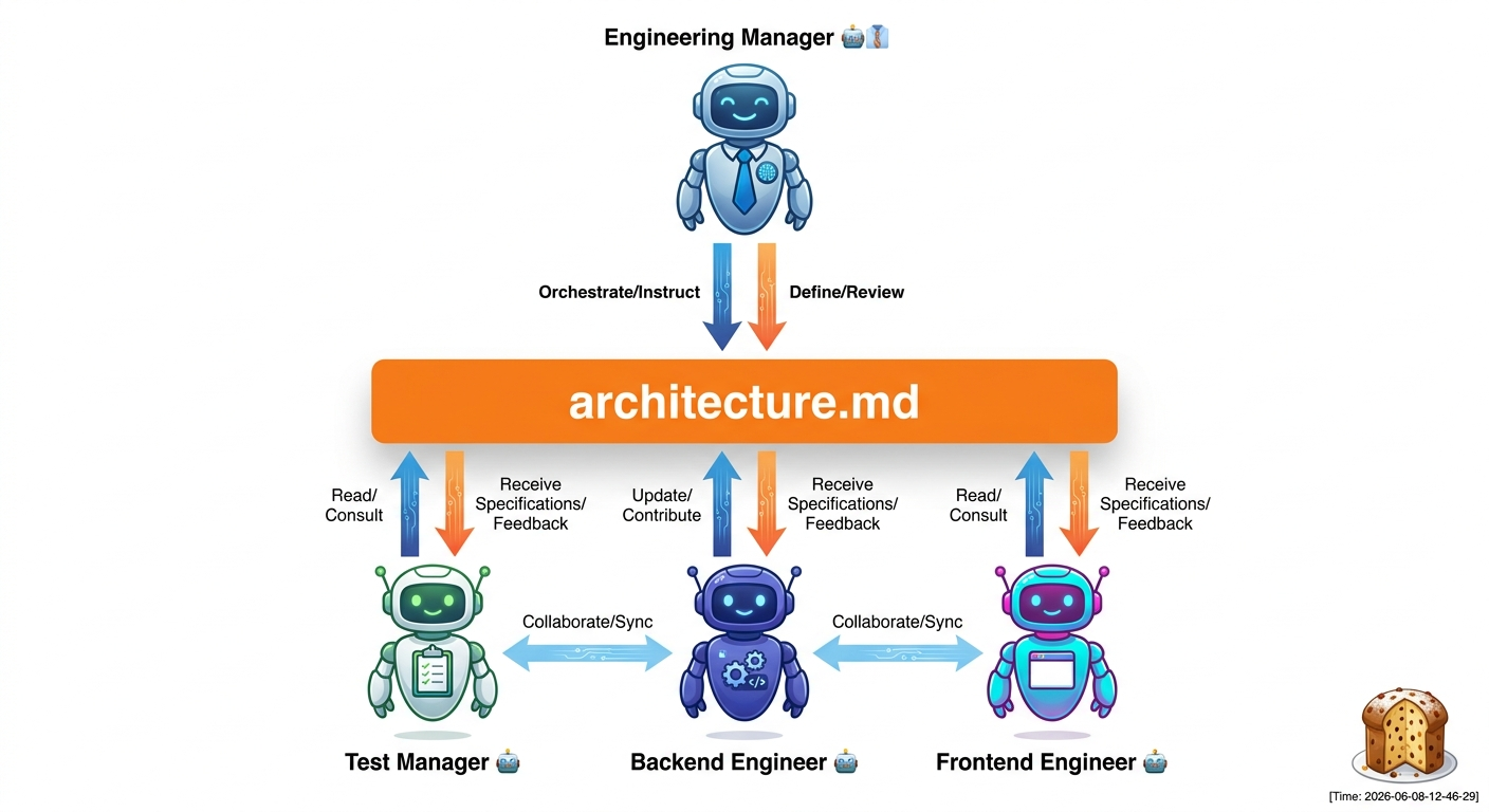 Seroter agent interactions architecture diagram
