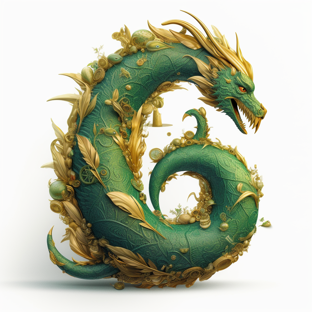 PalladiusPacans_a_green_and_golden_dragon_forming_an_ampersand__eaf3f84d-76c2-4128-b291-8c4fee490df6