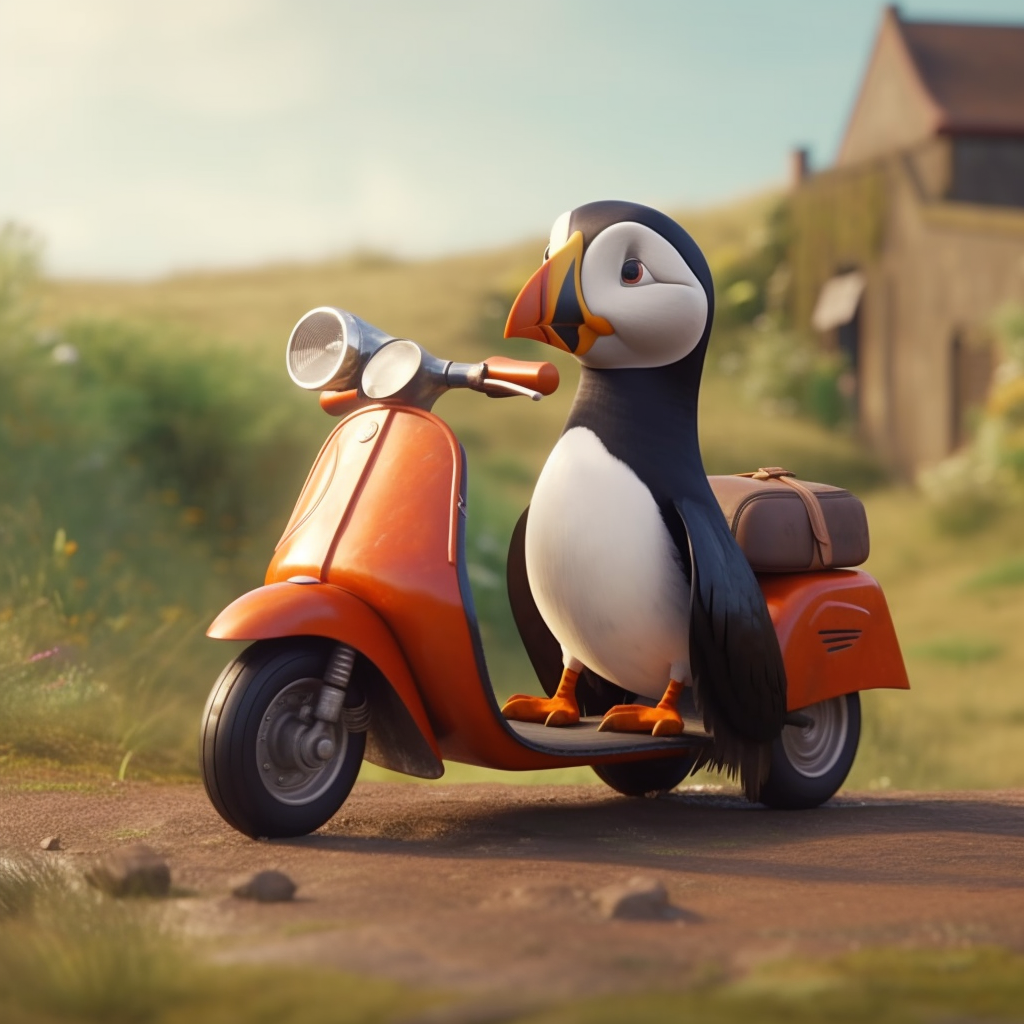 PalladiusPacans_a_puffin_on_a_vespa_very_fashionable_pixar_e12d0fcc-f9a3-42f6-8385-46ebc09ffe44