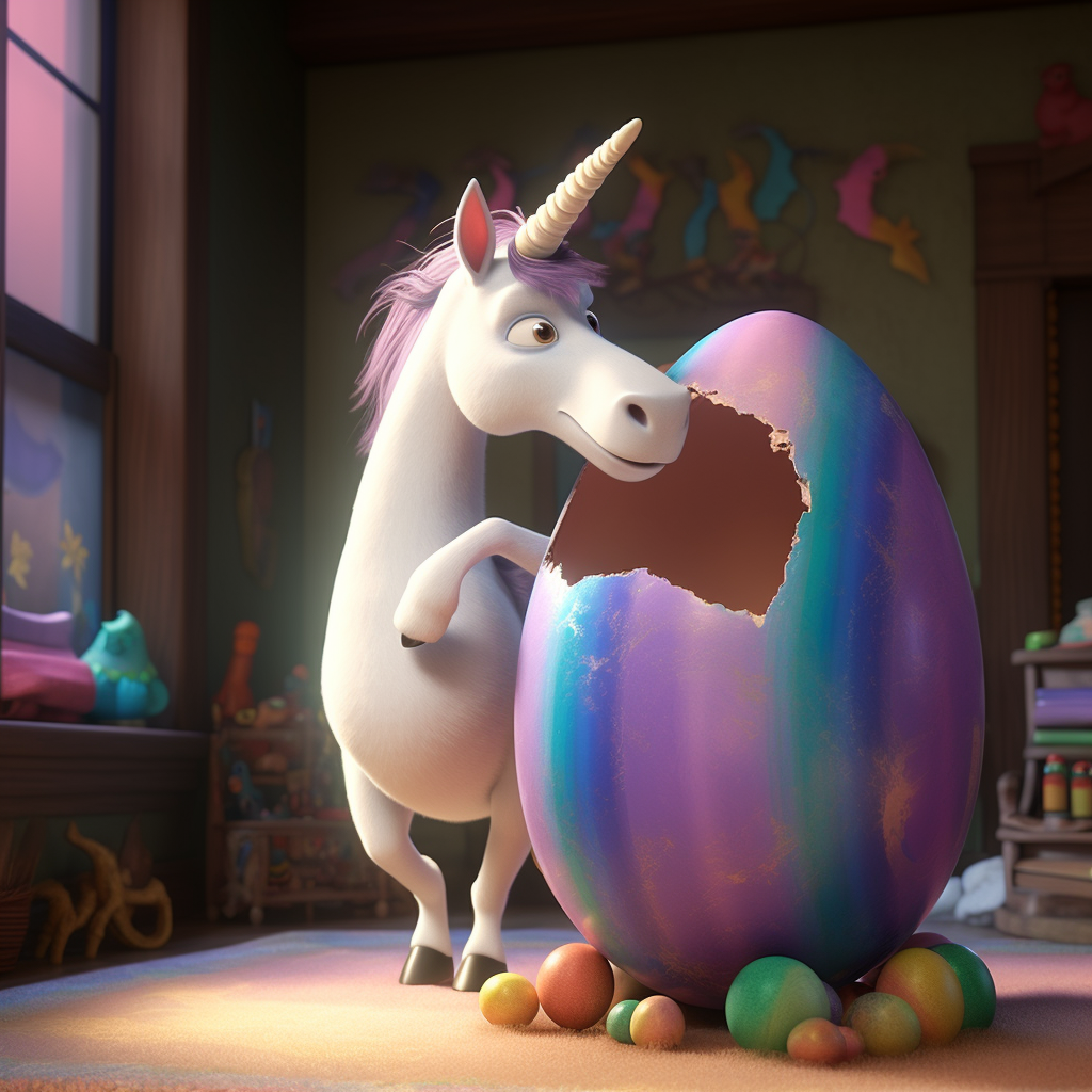 PalladiusPacans_a_unicorn_in_front_of_a_big_Easter_egg_Pixar_st_ab64cbe8-cefb-4da3-84af-15e71ef7cd1b