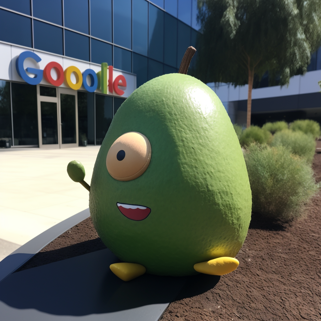 PalladiusPacans_an_avocado_in_front_of_a_Google_Office_cfedce56-30bb-4d16-8618-c37d57282c13